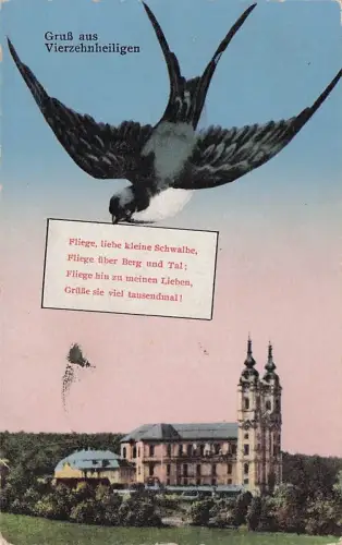 Bad Staffelstein Kloster Vierzehnheiligen Bahnpost Muenchen Zug -793820