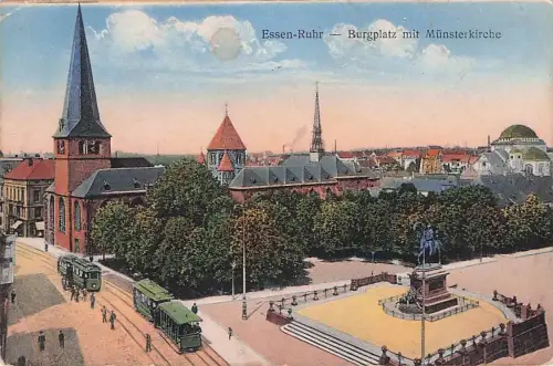 Essen-Ruhr Burgplatz mit Münsterkirche -793848