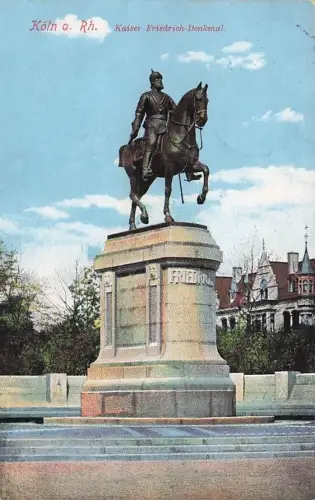 Kölner Dom am Rhein Kaiser-Friedrich-Denkmal -793878