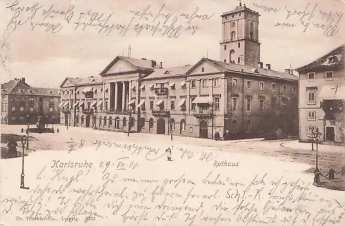 Karlsruhe Baden Rathaus -793866