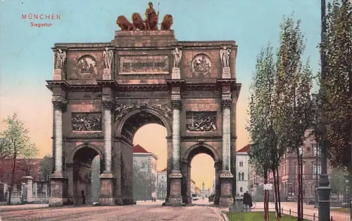 München Siegestor Werbung Firma Tuchmann & Co. München -793988
