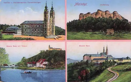 Staffelstein, Cistercienserkloster, Wallfahrtskirche Vierzehnheiligen -793998