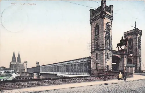 AK Köln, Eisenbahnbrücke -793802