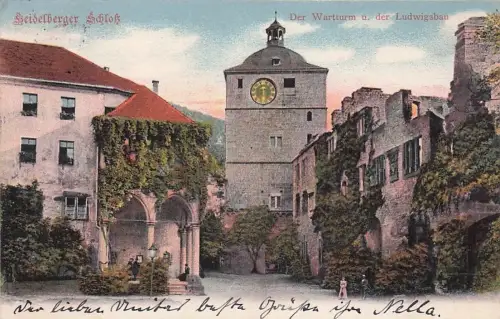 Heidelberger Schloss Der Wartturm u. der Ludwigsbau Edm von König Nr. 123 -793932