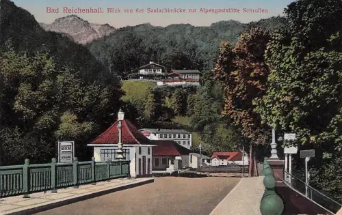 Bad Reichenhall Blick von der Saalachbrücke 1914 -794026
