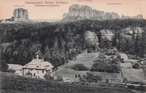 AK Sächsische Schweiz, Zahnsgrund 1921 -794054