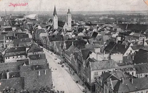 AK Ingolstadt, Ortsansicht aus der Vogelschau -794218