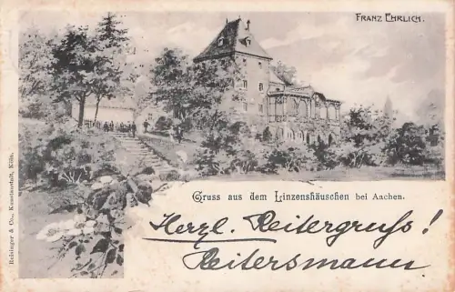 Künstler-AK Aachen, Linzenhäuschen -794212
