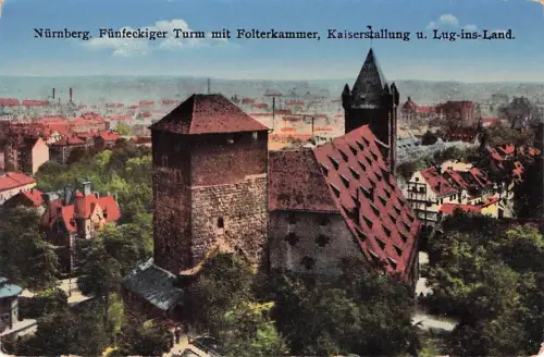 Nürnberg. Fünfeckiger Turm mit Folterkammer, Kaiserstallung -794266