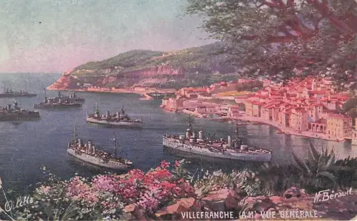Vue Generale Villefranche Sur Mer Schiff Bateaux Frankreich Frankreich -794422