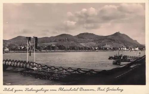 Blick zum Siebengebirge vom Rheinhotel Dreesen, Bad Godesberg -794306