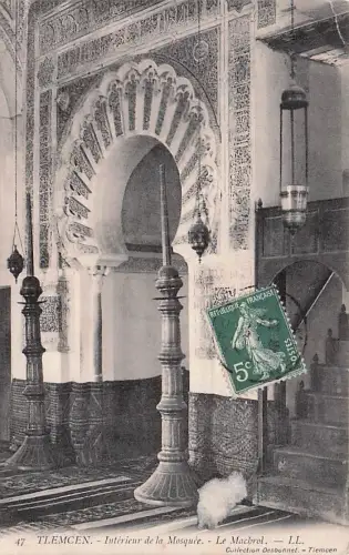 47 TLEMCEN. - Intérieur de la Mosquée. Le Machrol. - LL. Collection Desbonnet. Tiemcen -794140