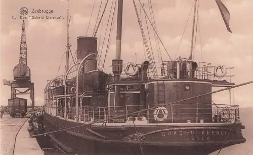 Zeebrugge Hull Boat "Duke of Clarence". THIS SCREWS PROPELLERS DUKE -794542
