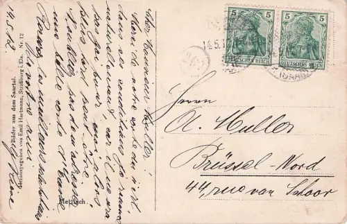 AK Mettlach, Panoramaansicht der Stadt -794314