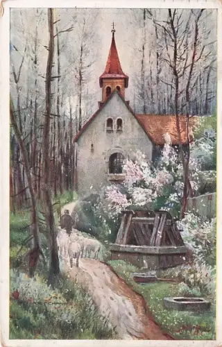 Prag Prahy Prague Kapelle Kuenstlerkarte Oskar Schmidt Vydalo -794110