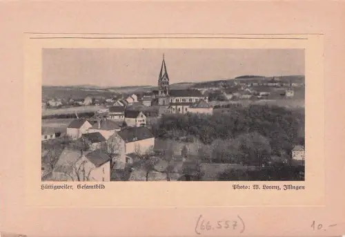 Gesamtansicht von Hüttigweiler, einem Ortsteil von Illingen im Saarland -794354