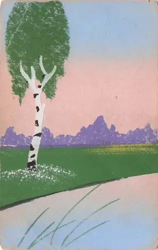 AK Gemälde handgemalt Naive Malerei -794374