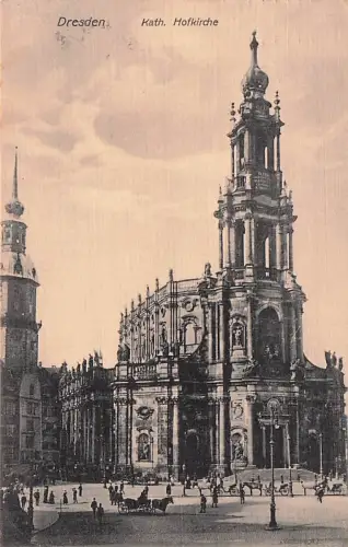 AK Dresden, Kath. Hofkirche -794384
