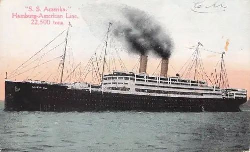 "S. S. Amerika." Hamburg-American Line, 22,500 tons. A -794532