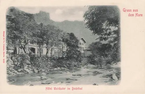 AK Thale, Im Flussbett neben dem Hotel Waldkater -794564