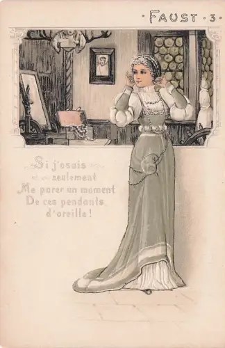 Präge Ak Faust 3, Si j'osais seulement me parer un moment, Gretchen -794630