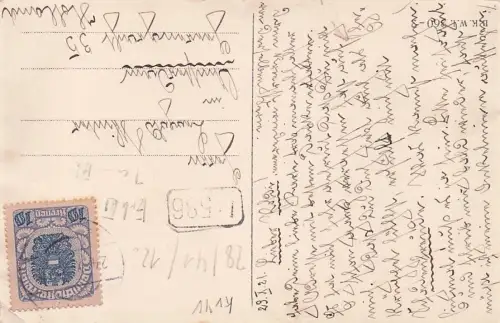 Sport, Fußball, Scherzpostkarte, signiert Beautiful Plough, 1923 -794660