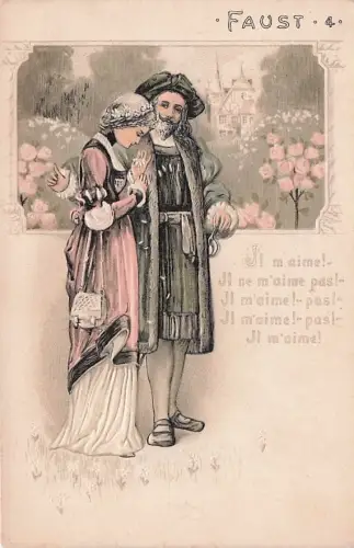 AK Faust, Margarete beim Spaziergang mit Faust -794634