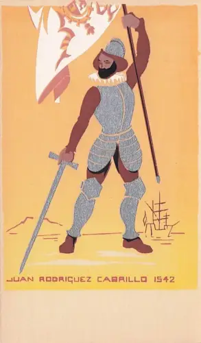 Serigraph Hand Made M.A. Sheehan Santa Monica Juan Rodriguez Cabrillo -794612