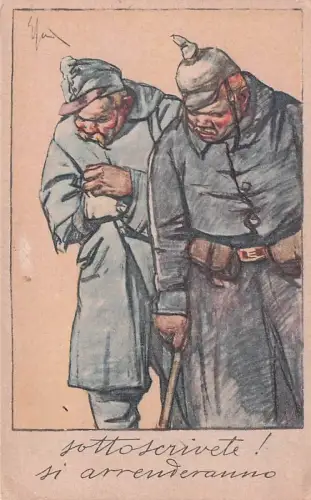 AK Prestito Nazionale, Zwei verwundete abgekämpfte Soldaten -794742