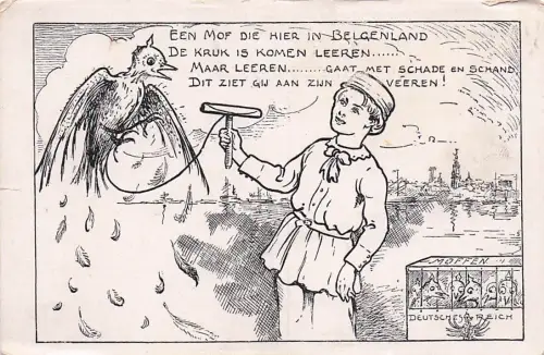 Antideutsche Karikatur 1920 Flandern -794668
