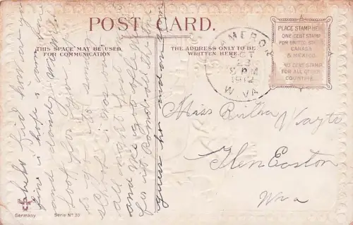 Dwig signierte Künstlerpostkarte Hübsche Frau Rückspiegel Brief -794758