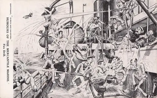 Royal Navy Karikatur aus der Innenseite Seiten der Wunder Buch -794884