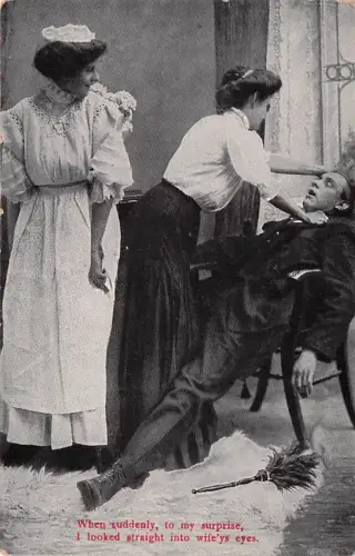 When suddenly to my surprise I looked straight into my wife eyes -795014