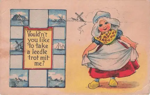 Vould'n't you like to take a leedle trot mit me? -795104