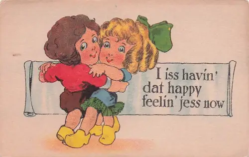 Postcard: I Iss Havin Dat Happy Feelin Jess Now No 10 J. B. & Co. Unposted -794958