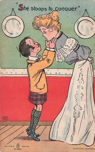 She stoops to conquer" -794842