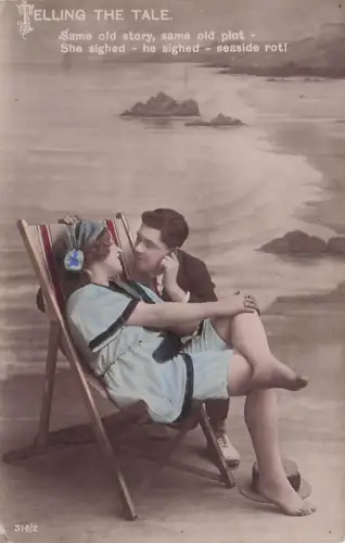 Die Geschichte erzählen. Frau mit Mann -794976