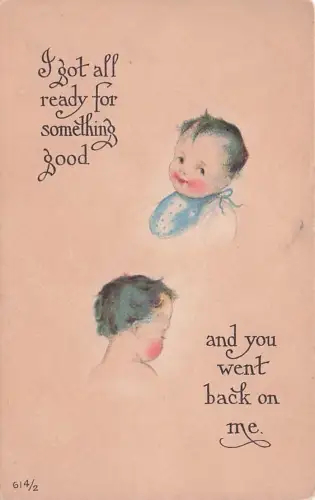 I got all ready for something good... Vintage Postcard S. Bergman N.Y. 1913 -794946
