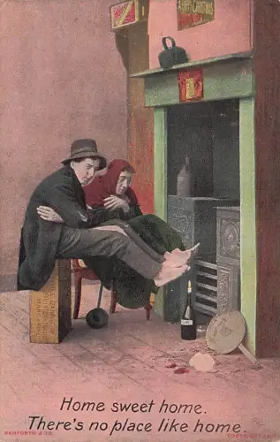 Bamforth & Company Comedy-Postkarte – Home Sweet Home -794996