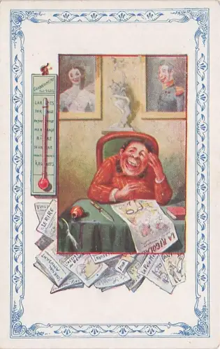 ILLUSTRATOR DER LUSTIGE CHARAKTER IN SEINEM BÜRO -795006