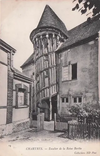 Carte postale Chartres, L`Escalier de la Reine Berthe -795214