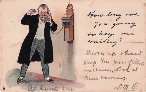 AK Mann im Anzug am Telefon -795168