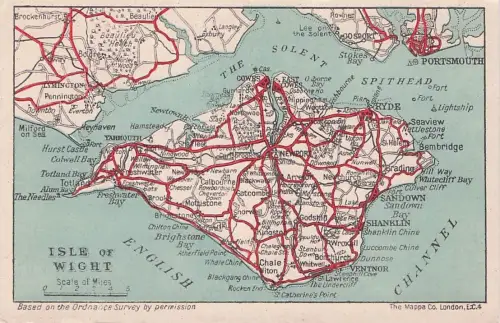 AK / Ansichtskarte Isle_of_Wight_UK Inselkarte Isle_of_Wight_UK -795298