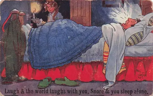 REG ARTER Laugh & the world laughs with you, Snore & you sleep alone. -794972