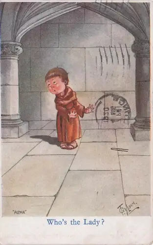 Comic-Postkarte T Gilson "Ein Kriegsdienstverweigerer" 1912 gepostet -795196