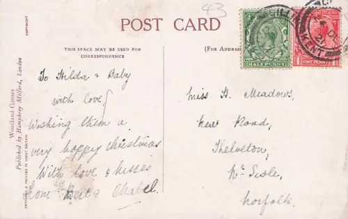 Humphrey Milford Postcard - Woodland Games Artist M Sowerby - Fairies -795444