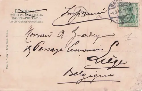 Bremen, Wallpartie an der Blumenschule mit Windmühle -795570