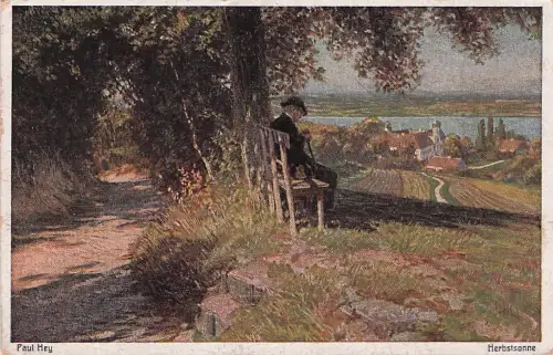 Künstler Ak Hey, Paul, Herbstsonne -795166