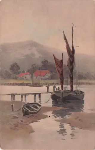 Meissner & Buch Leipzig Kunstier Postkarten Serie 1337 Auf dem Wege -795534