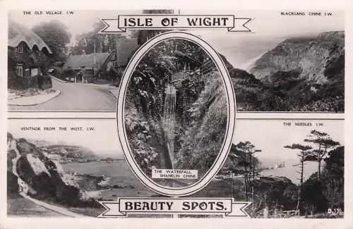Ak Isle of Wight England, Old Village, Blackgang Chine, Wasserfall Shanklin Chine -795266